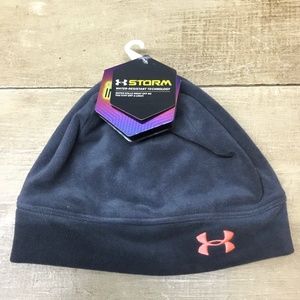 NWT Under Armour Women’s UA Coldgear Storm Infared Fleece Ponytail Beanie